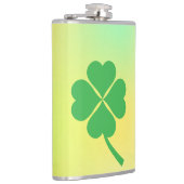 Lucky Four Leaf Kleeblatt Design-87906 Flachmann (Rechts)