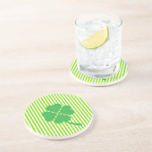 Lucky Four Leaf Kleeblatt Design-87906 Getränkeuntersetzer (Seite)