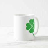 Lucky Four Leaf Kleeblatt Design-87906 Kaffeetasse (VorderseiteRechts)