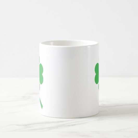 Lucky Four Leaf Kleeblatt Design-87906 Kaffeetasse (Mittel)