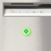 Lucky Four Leaf Kleeblatt Design-87906 Magnet (In Situ (Geschirrspüler))