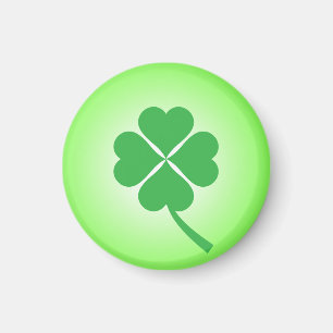 Lucky Four Leaf Kleeblatt Design-87906 Magnet