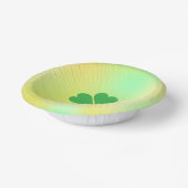 Lucky Four Leaf Kleeblatt Design-87906 Pappteller (Gewinkelt)