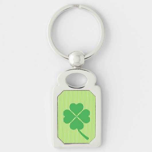 Lucky Four Leaf Kleeblatt Design-87906 Schlüsselanhänger (Vorderseite)