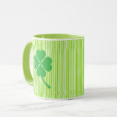Lucky Four Leaf Kleeblatt Design-87906 Tasse (Vorderseite Links)