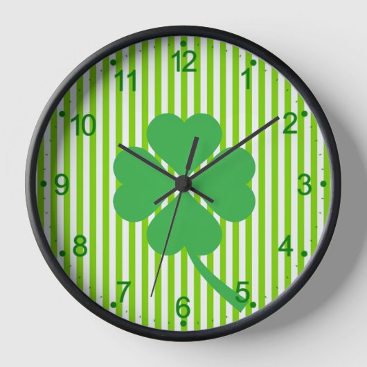 Lucky Four Leaf Kleeblatt Design-87906 Uhr (Vorderseite)