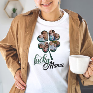 Lucky Fügen Sie Ihr eigenes Foto 4 Blatt Klee St P T-Shirt