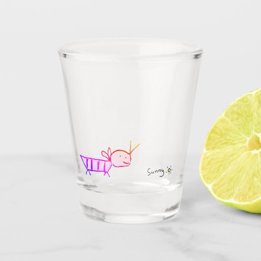「Lucky funny」 Schnapsglas (Vorderseite)