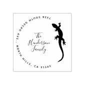 Lucky Gecko Lizard, Dirección de retorno de la fam Gummistempel (Prägung)