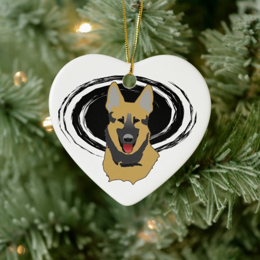 Lucky German Shepherd Owner Ornament (Baum)