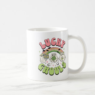 Lucky Ghouls St Patricks Day Spooky Ghost Charm Kaffeetasse