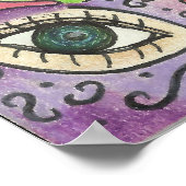 LUCKY GIRL ART COLLAGE POSTER (Ecke)