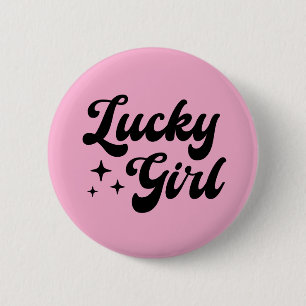 Lucky Girl Button