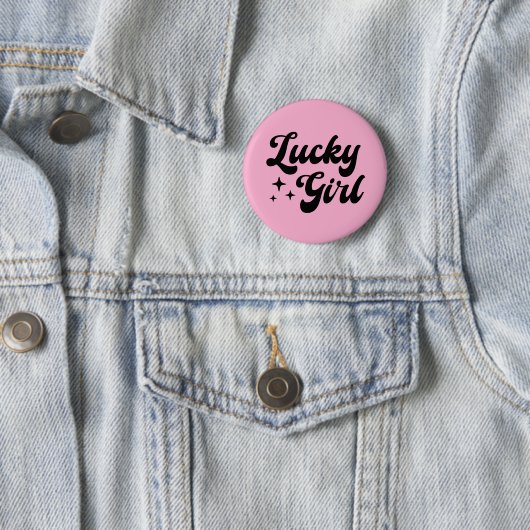 Lucky Girl Button (Beispiel)