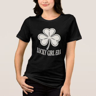 Lucky Girl Era 2026-Shirt, Trendige St. Patrick’s  Tri-Blend Shirt