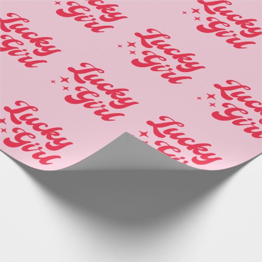Lucky Girl Geschenkpapier (Ecke)