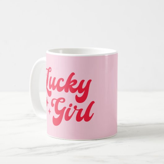 Lucky Girl Kaffeetasse (Vorderseite Links)
