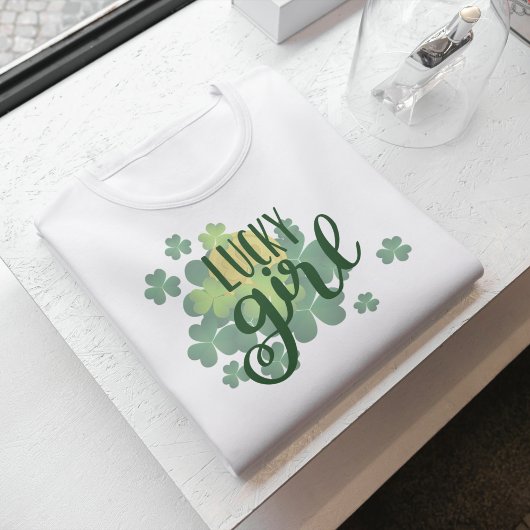 Lucky Girl Kleeblatt St. Patrick's Day T - Shirt