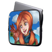 Lucky Girl Laptopschutzhülle (Vorderseite Links)