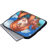 Lucky Girl Laptopschutzhülle (Vorne Knopf)