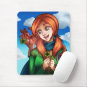 Lucky Girl Mousepad (Mit Mouse)