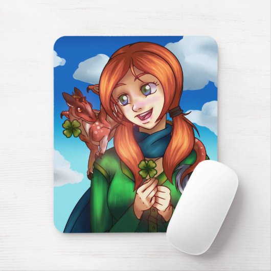 Lucky Girl Mousepad (Mit Mouse)