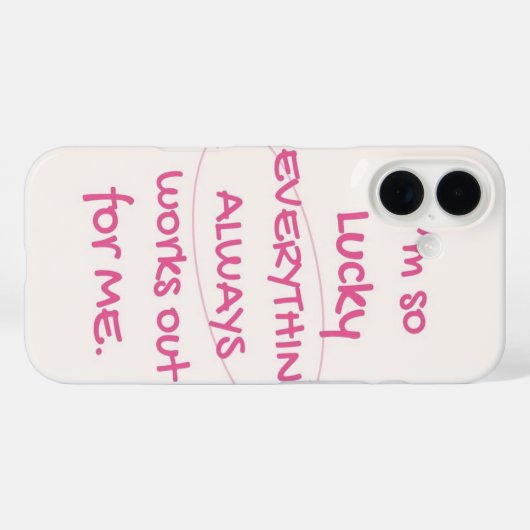 Lucky girl phone case (Rückseite (Horizontal))