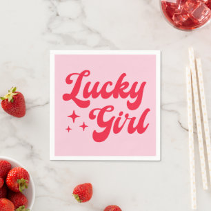 Lucky Girl Serviette