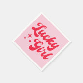 Lucky Girl Serviette (Ecke)