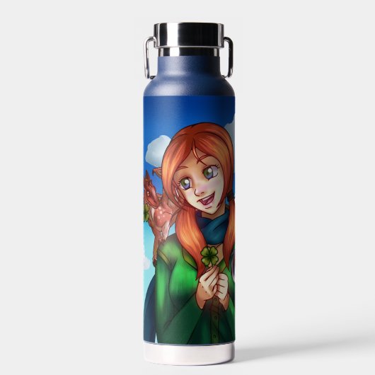 Lucky Girl Trinkflasche (Vorne)