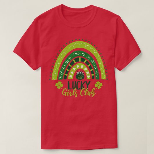Lucky Girls Club St Patricks Festival Rainbow T-Shirt (Design vorne)