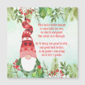 Lucky Gnome Dieses glückliche kleine Gnome Jigsaw  Magnetkarte (Vorderseite)