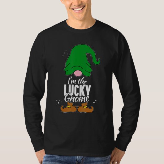 Lucky Gnome Matching Family Group Christmas Party T-Shirt (Vorderseite)