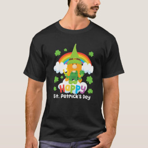 Lucky Gnome St Patricks Day Lucky Horseshoe Niedli T-Shirt