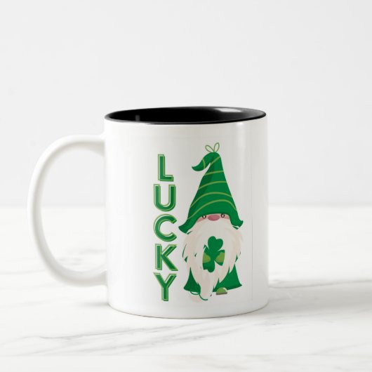 Lucky Gnome Zweifarbige Tasse (Links)