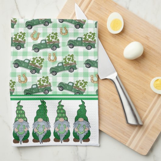 Lucky Gnomes Geschirrtuch (Viertel Falte)