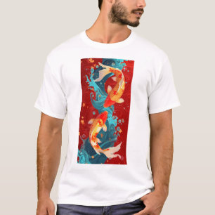 Lucky Gold Fish Chinesischer Neujahrsfest T - Shir T-Shirt