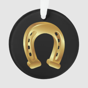 Lucky Golden Hufeisen Ornament