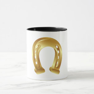 Lucky Golden Hufeisen Tasse