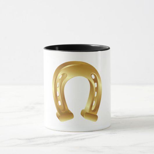 Lucky Golden Hufeisen Tasse (Zentrum)