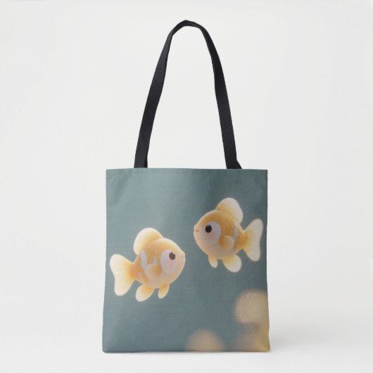 Lucky Goldfish Tote Bag Tasche (Vorderseite)
