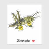 Lucky Grasshopper Sticker (Blatt)