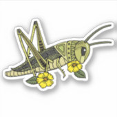 Lucky Grasshopper Sticker (Vorderseite)