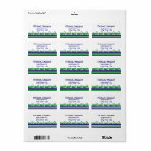 Lucky Grasshopper Strickadresse Label Adressaufkleber (Vorne)