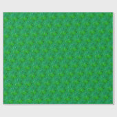 Lucky Green 4leaf Klee Geschenkpapier (Flach)
