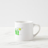 Lucky Green Cactus Espresso Coffee Tasse (Rechts)