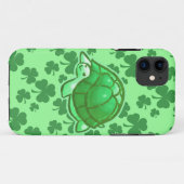 Lucky Green Closed Turtles Case-Mate iPhone Hülle (Rückseite (Horizontal))