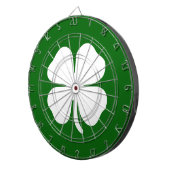 Lucky Green Clover Irish St Patricks Day Dartscheibe (Vorderseite rechts)