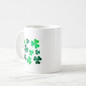 Lucky Green Clover Kleeblatt Irland Kaffeetasse (Vorderseite Links)
