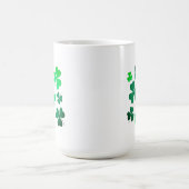 Lucky Green Clover Kleeblatt Irland Kaffeetasse (Mittel)